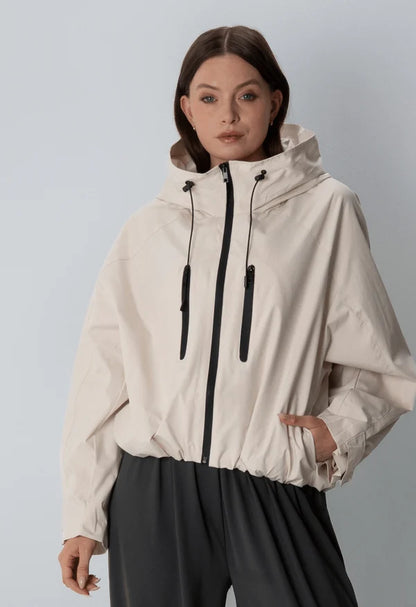 Veste de pluie courte oversize