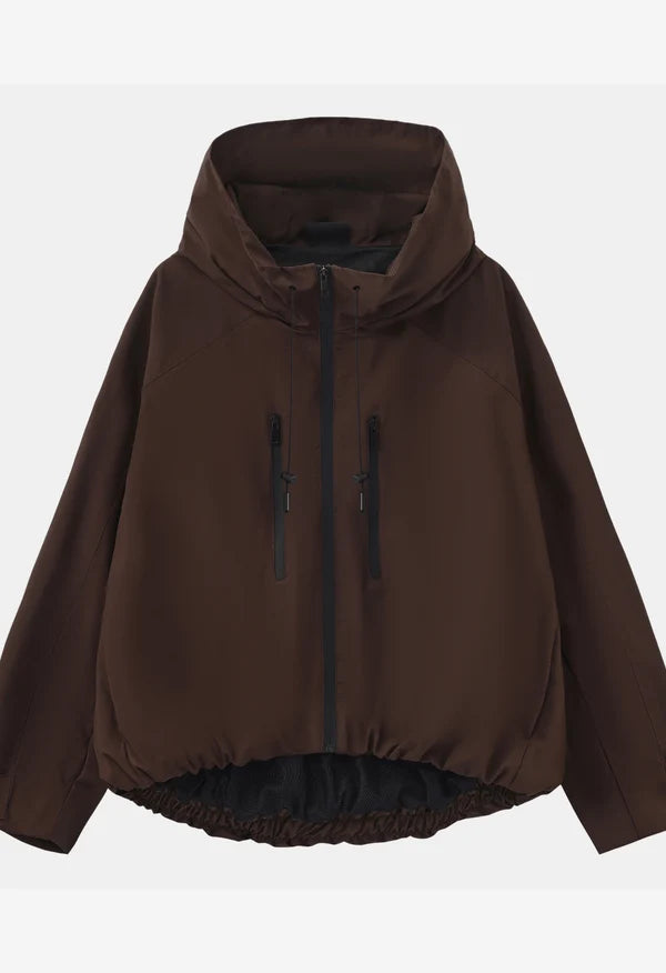 Veste de pluie courte oversize