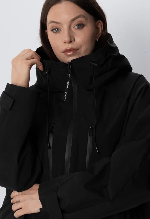Veste de pluie courte oversize
