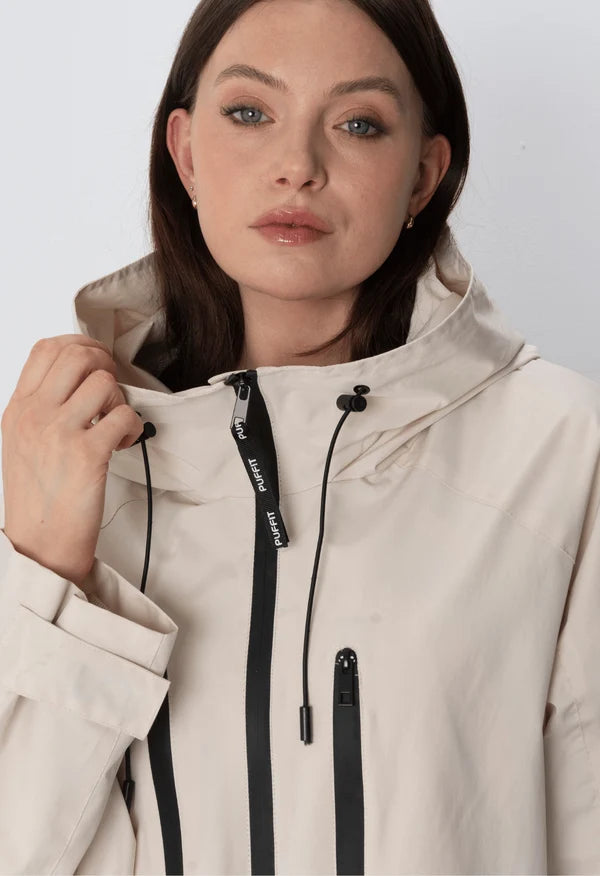 Veste de pluie courte oversize