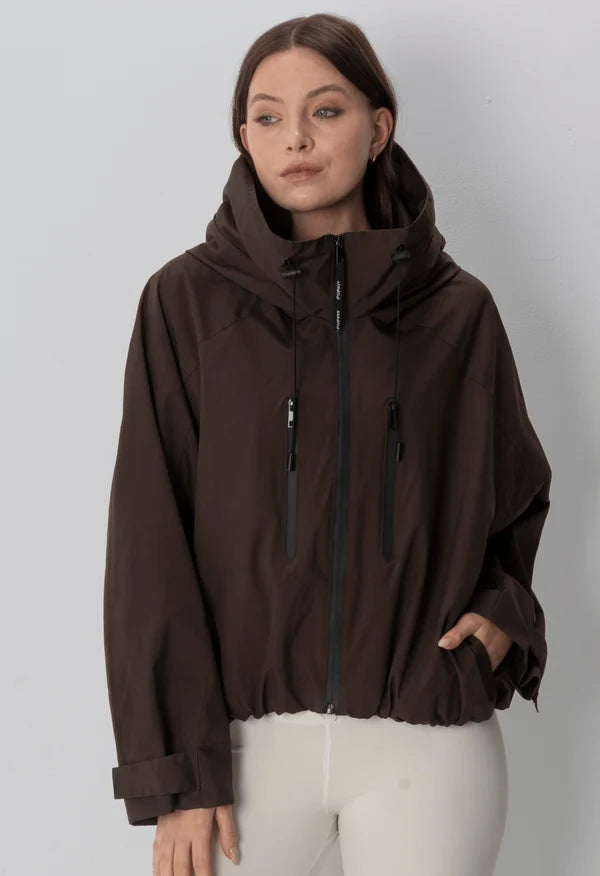 Veste de pluie courte oversize